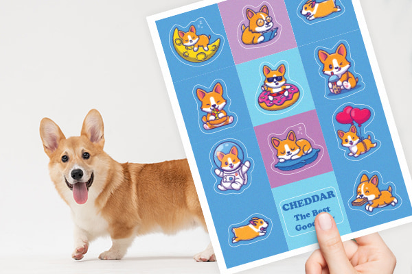 Show some employee appreciation with custom branded sticker pages